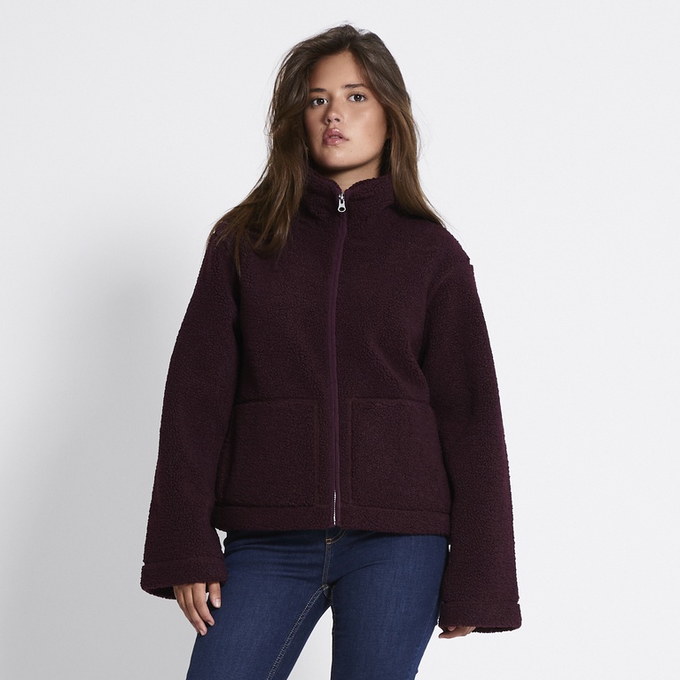 Pile jacket "Maxime" Burgundy
